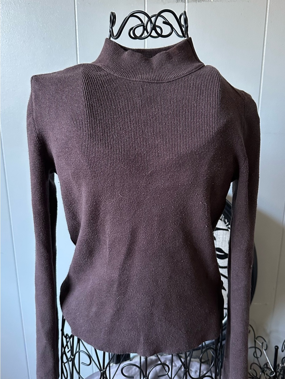 BDG Urban Outfitters Women's Brown Mock Neck Sweater